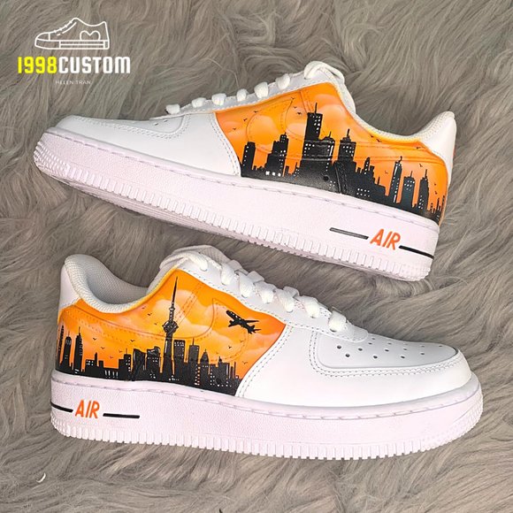 Authentic Nike Air Force 1 Customized Freeshipping - Picture 1 of 3